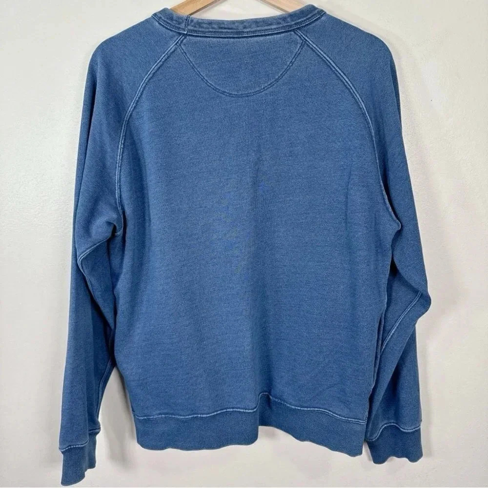 Uniqlo Womens Size Medium Crew Neck Indigo  Dye Sweatshirt - Picture 14 of 14